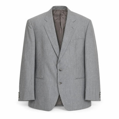 Mens UK Size 48 Pin Stripe Regular Grey Suit Jacket