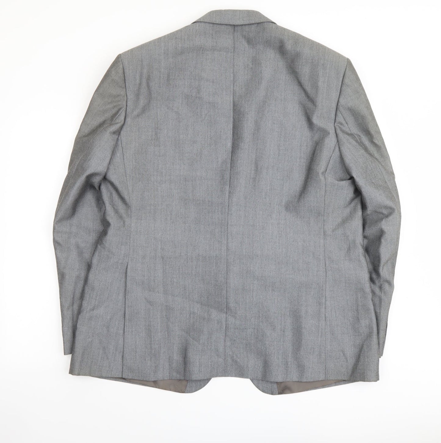 Mens UK Size 48 Pin Stripe Regular Grey Suit Jacket