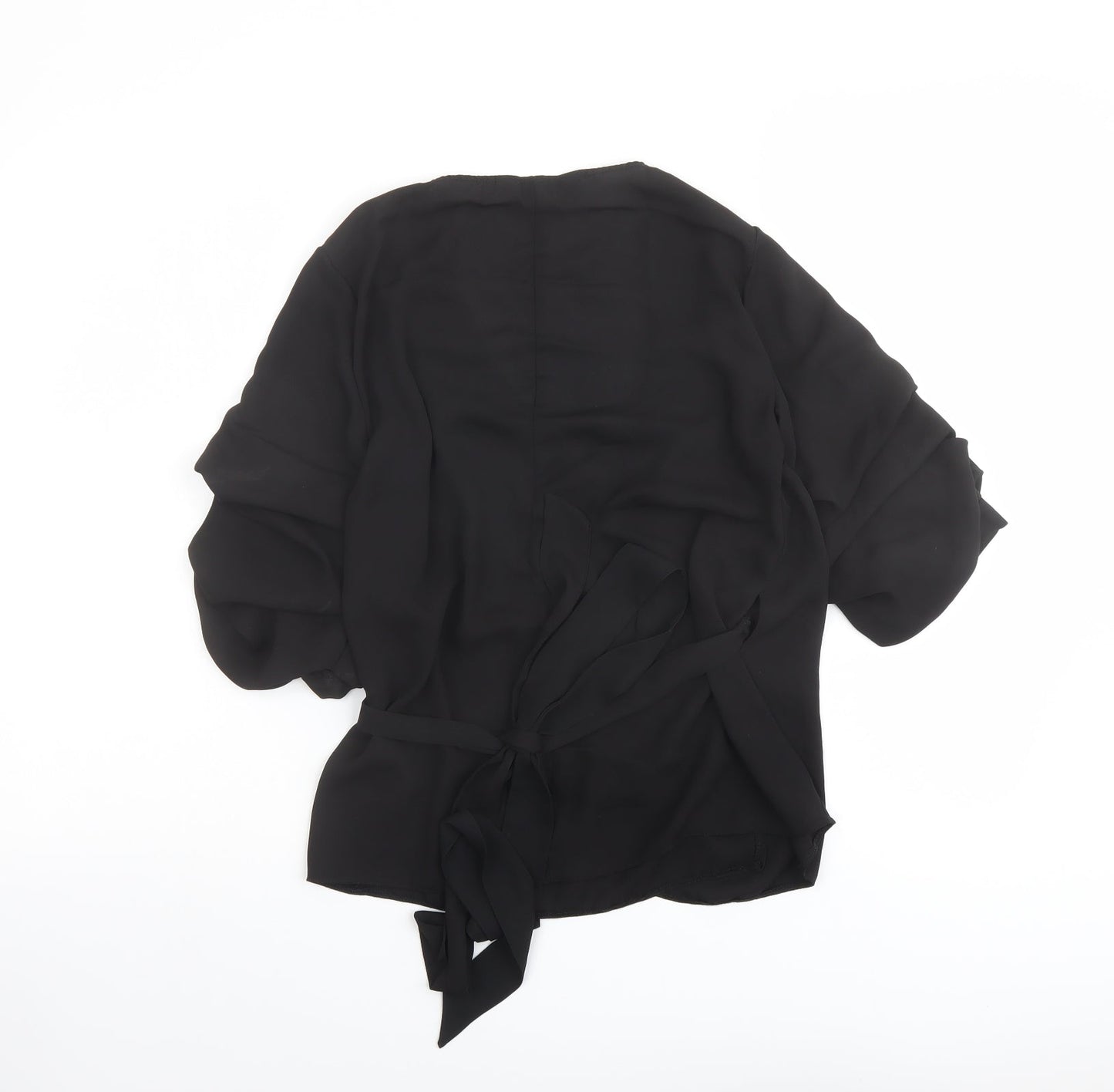 Womens UK Size 12 Lipsy Black Basic Blouse