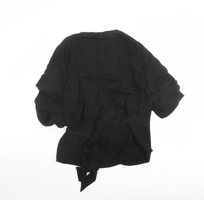 Womens UK Size 12 Lipsy Black Basic Blouse