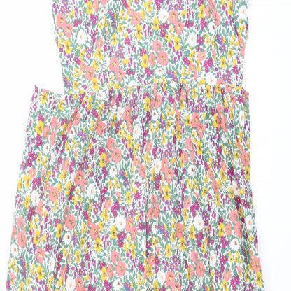 Nasty Gal Womens Multicoloured Floral Cotton Maxi Size 10 Halter Zip