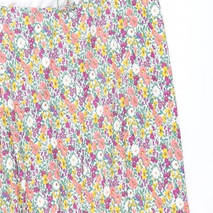Nasty Gal Womens Multicoloured Floral Cotton Maxi Size 10 Halter Zip
