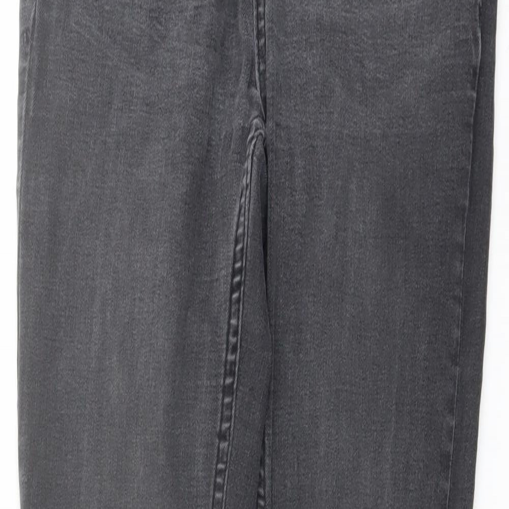New Look Womens Grey Cotton Skinny Jeans Size 10 L30 in Regular Button