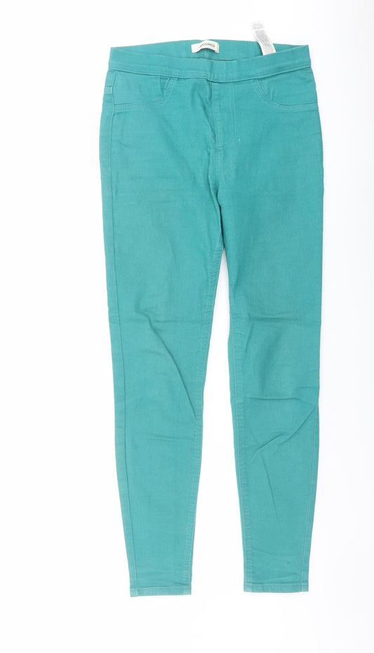 Womens UK Size 8 Marks and Spencer Regular Fit Jegging Green Jeans