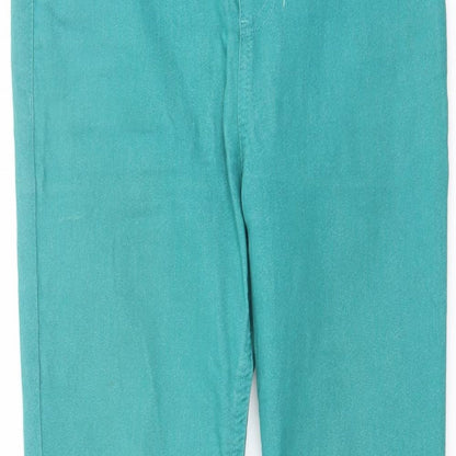 Womens UK Size 8 Marks and Spencer Regular Fit Jegging Green Jeans