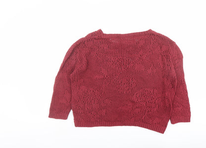Womens UK Size 6 NEXT Pink Pullover Jumper