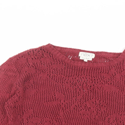 Womens UK Size 6 NEXT Pink Pullover Jumper