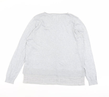 Womens UK Size 12 RJR.John Rocha Blue Pullover Jumper