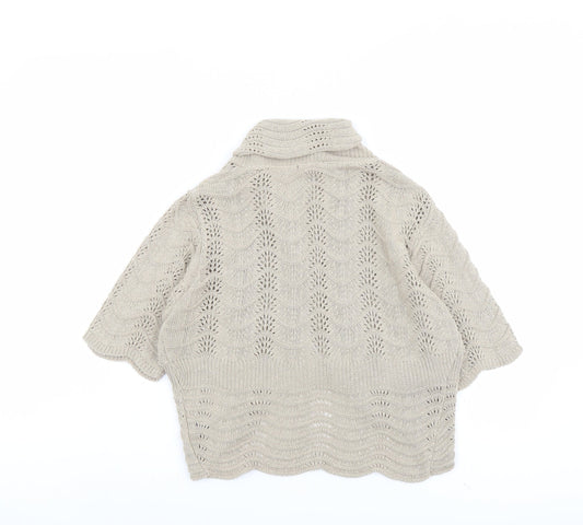 Womens UK Size S M&Co Beige Cardigan Jumper