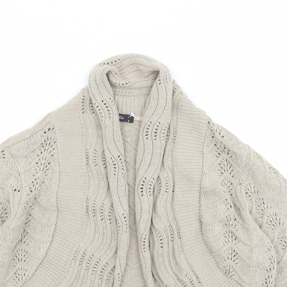 Womens UK Size S M&Co Beige Cardigan Jumper