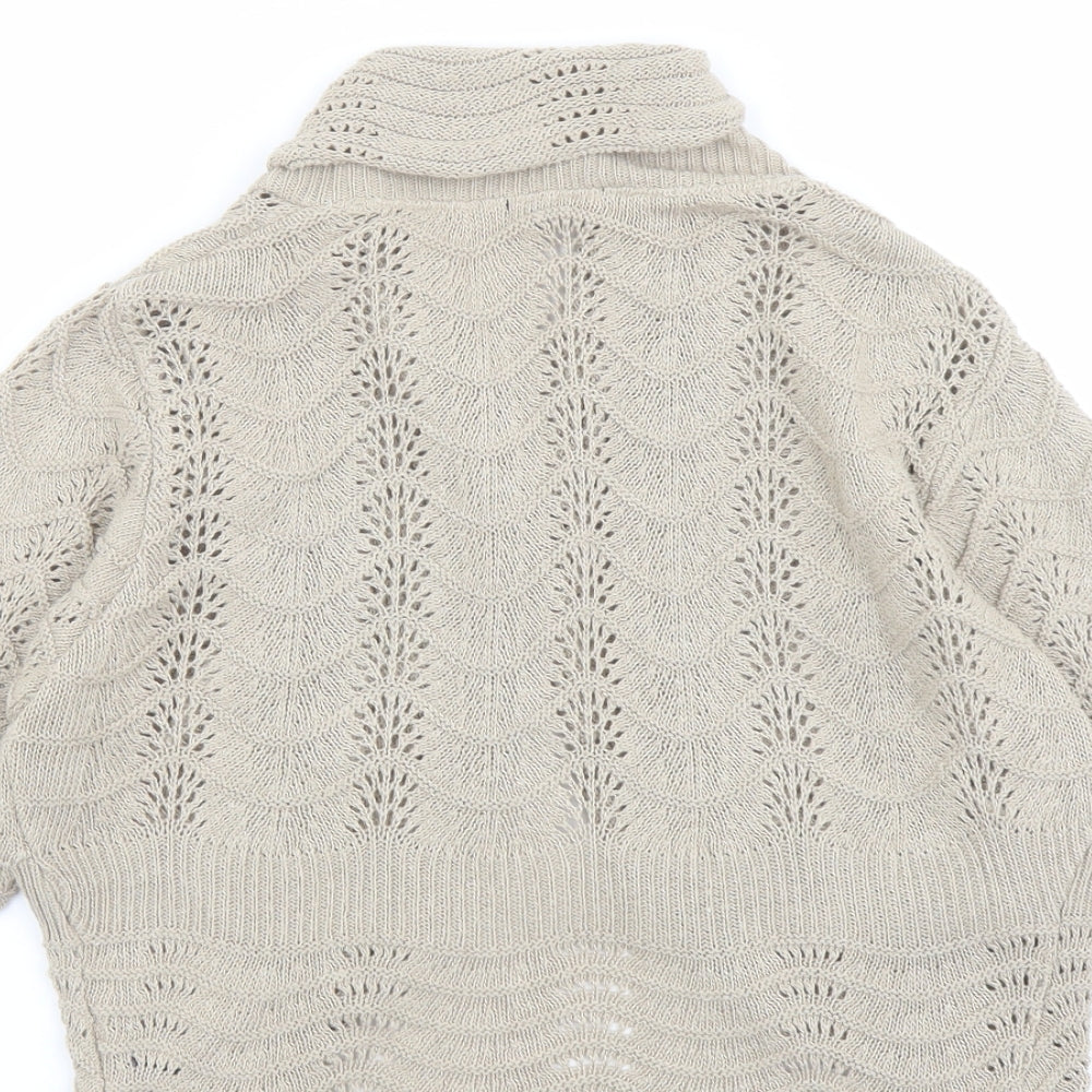 Womens UK Size S M&Co Beige Cardigan Jumper