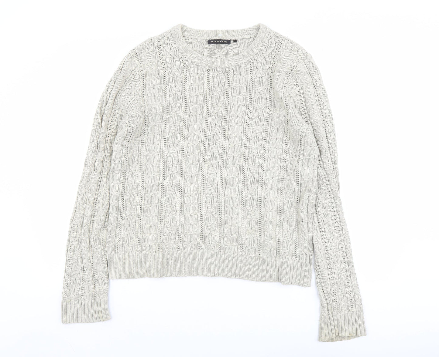 Womens UK Size S Jeanne Pierre Beige Pullover Jumper