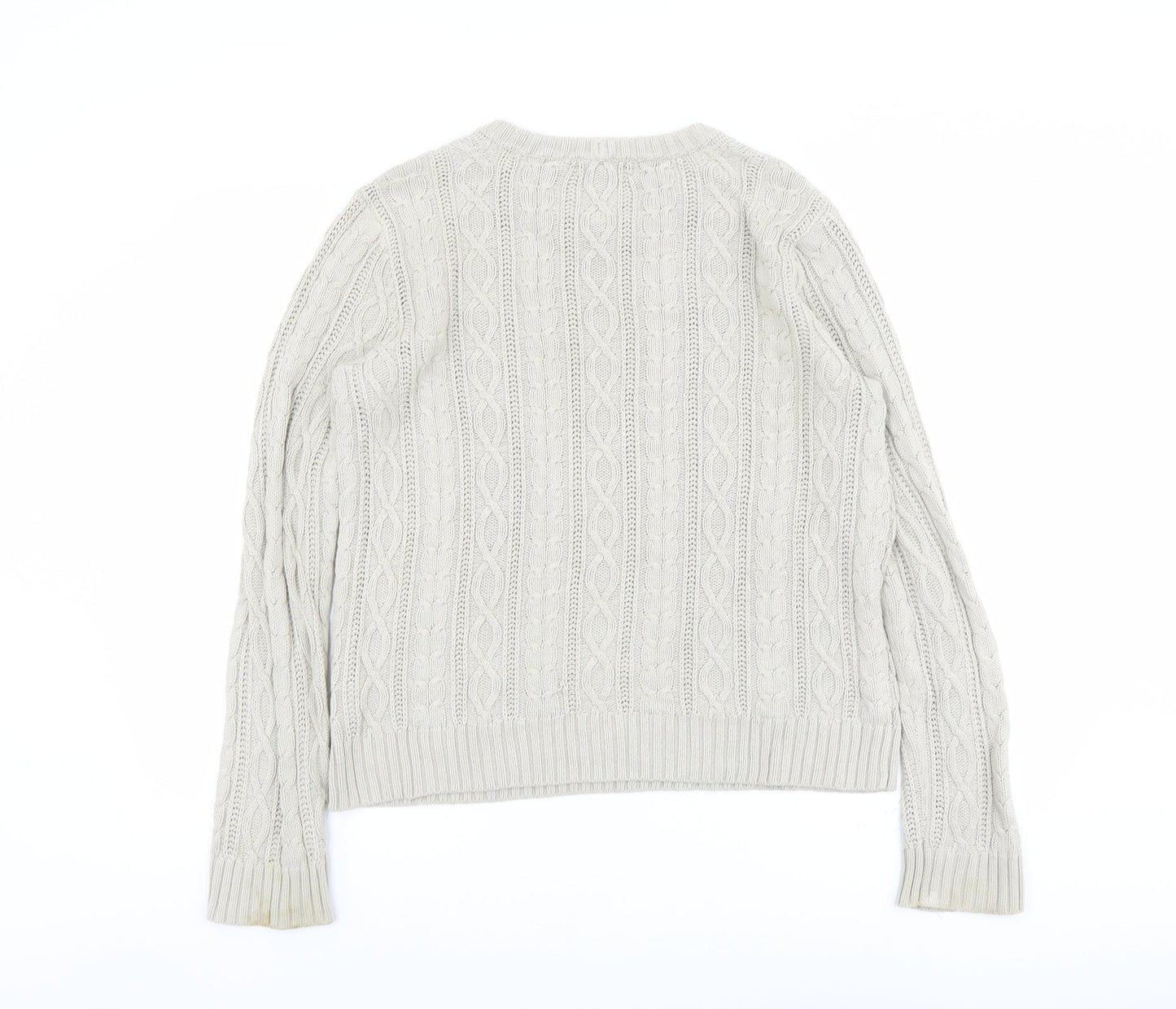 Womens UK Size S Jeanne Pierre Beige Pullover Jumper