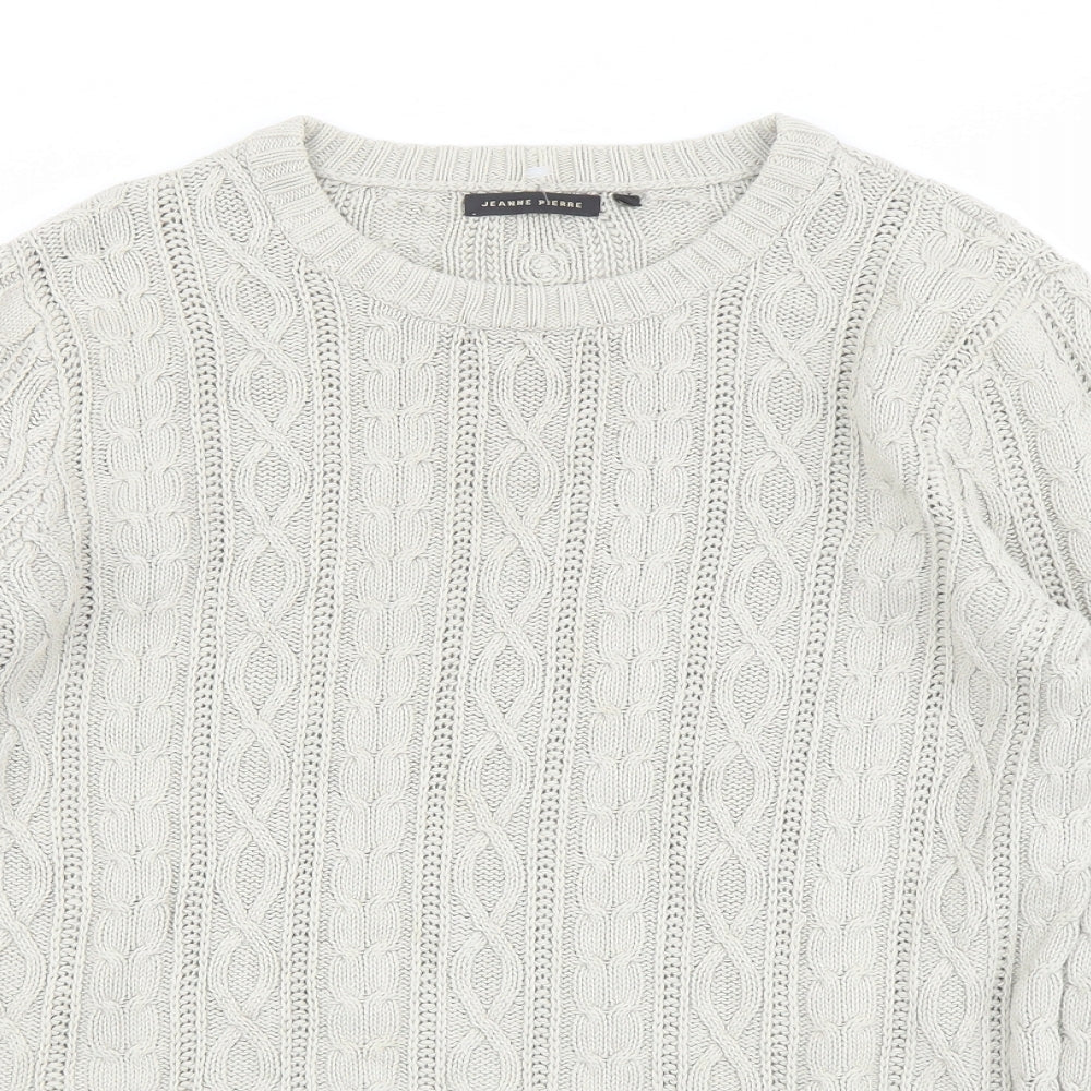 Womens UK Size S Jeanne Pierre Beige Pullover Jumper