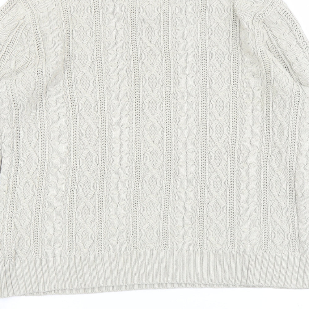 Womens UK Size S Jeanne Pierre Beige Pullover Jumper