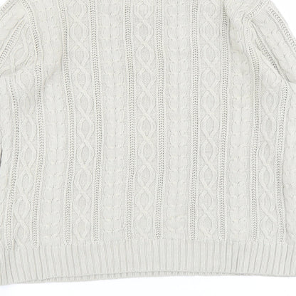 Womens UK Size S Jeanne Pierre Beige Pullover Jumper