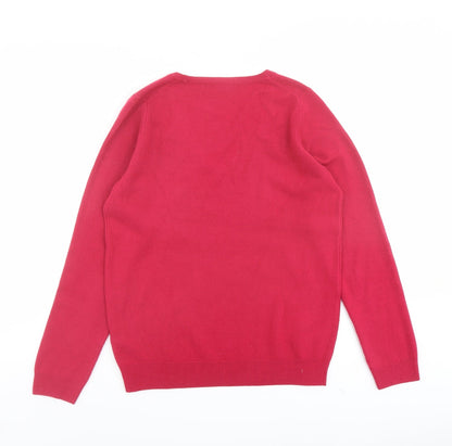 Womens UK Size 10 Marks and Spencer Pink Pullover Jumper