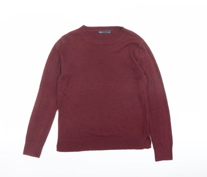 Womens UK Size 10 Marks and Spencer Red Pullover Jumper