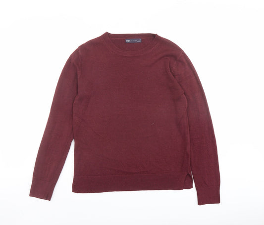 Womens UK Size 10 Marks and Spencer Red Pullover Jumper