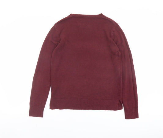 Womens UK Size 10 Marks and Spencer Red Pullover Jumper