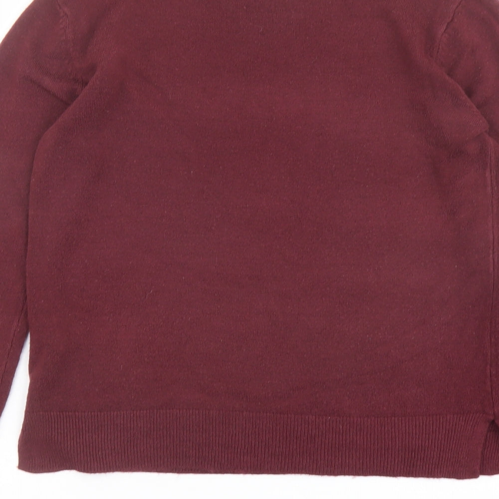 Womens UK Size 10 Marks and Spencer Red Pullover Jumper