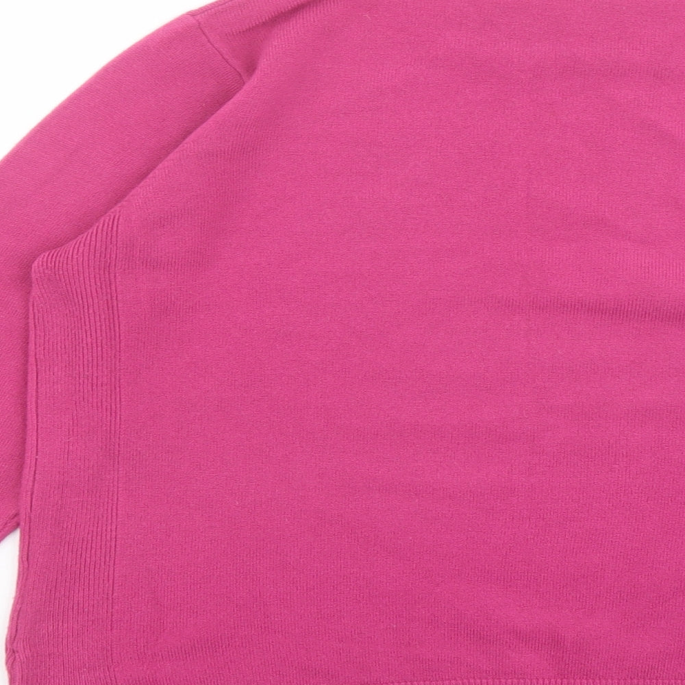 Womens UK Size L First Avenue Pink Pullover Jumper
