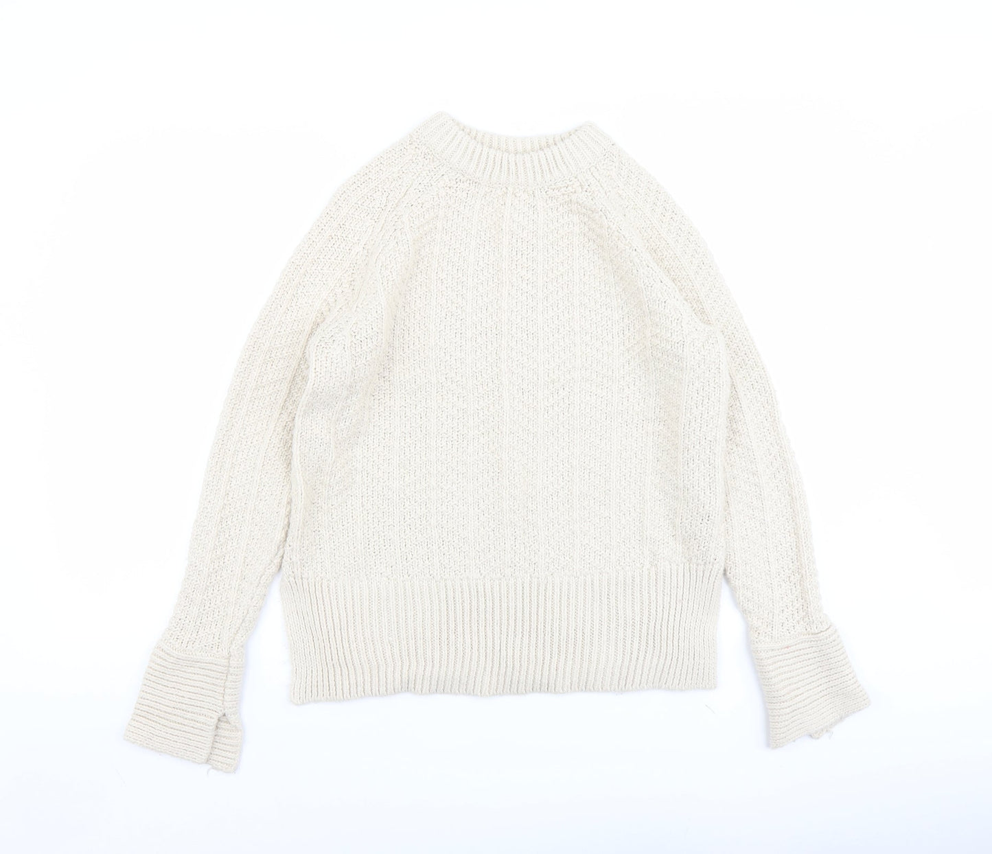 Womens UK Size XS H&M Ivory Pullover Jumper