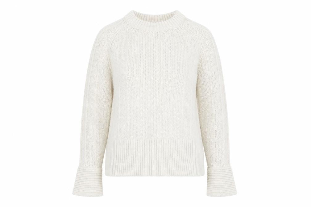 Womens UK Size XS H&M Ivory Pullover Jumper