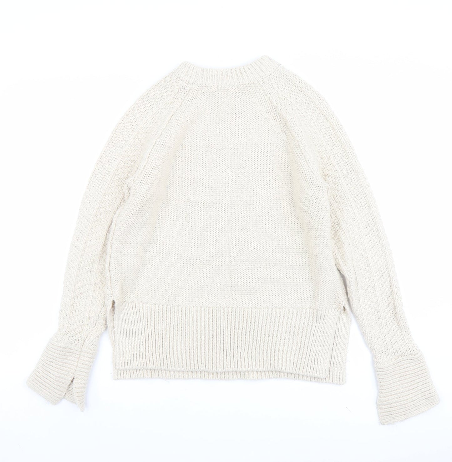 Womens UK Size XS H&M Ivory Pullover Jumper