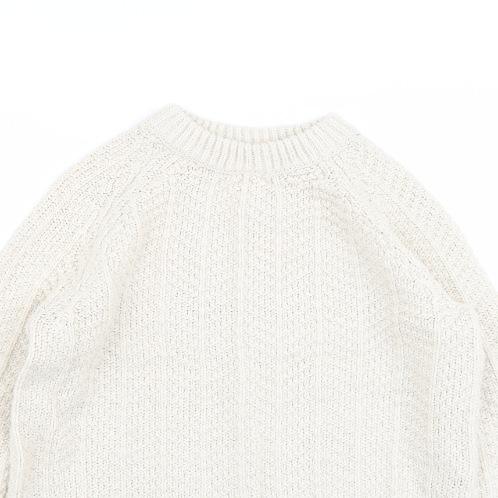 Womens UK Size XS H&M Ivory Pullover Jumper