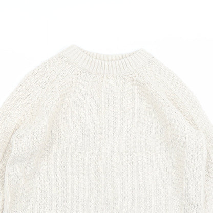 Womens UK Size XS H&M Ivory Pullover Jumper