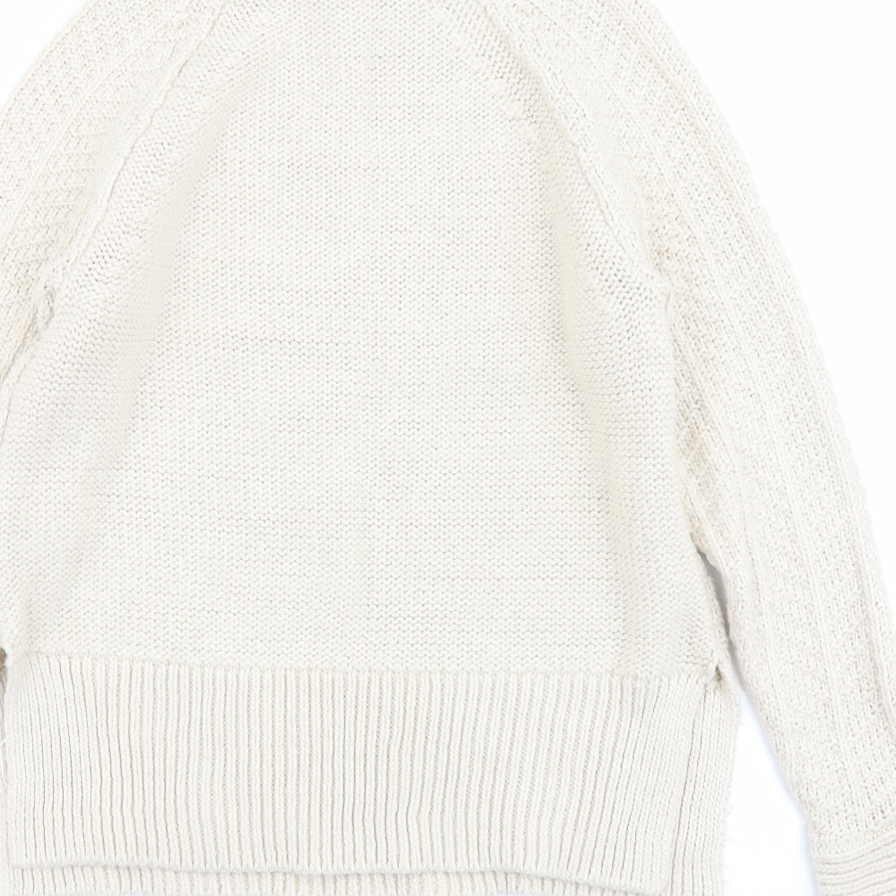 Womens UK Size XS H&M Ivory Pullover Jumper