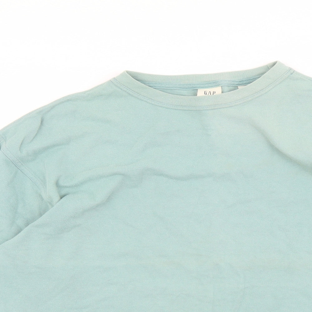 Mens UK Size L Gap Green Pullover Sweatshirt