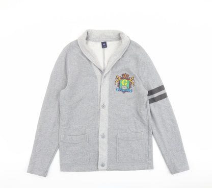 Mens UK Size M Gap Grey Cardigan Sweatshirt