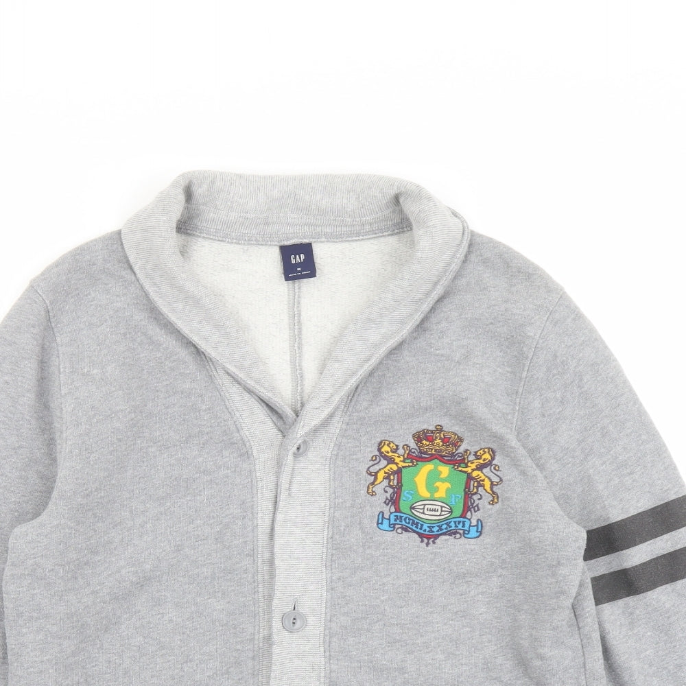Mens UK Size M Gap Grey Cardigan Sweatshirt