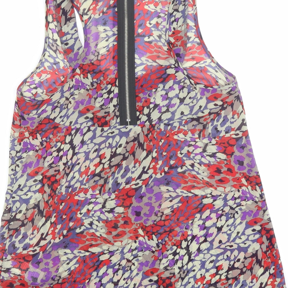 Womens UK Size 10 New Look Multicoloured Basic Tank