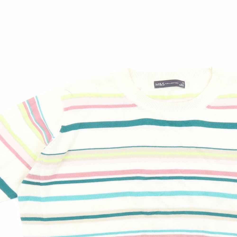 Womens UK Size 14 Marks and Spencer Multicoloured Pullover Jumper