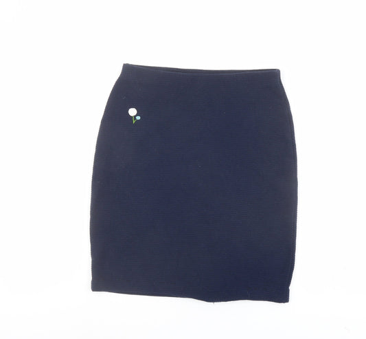 New Look Womens Blue Polyester Bandage Skirt Size 8