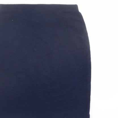 New Look Womens Blue Polyester Bandage Skirt Size 8
