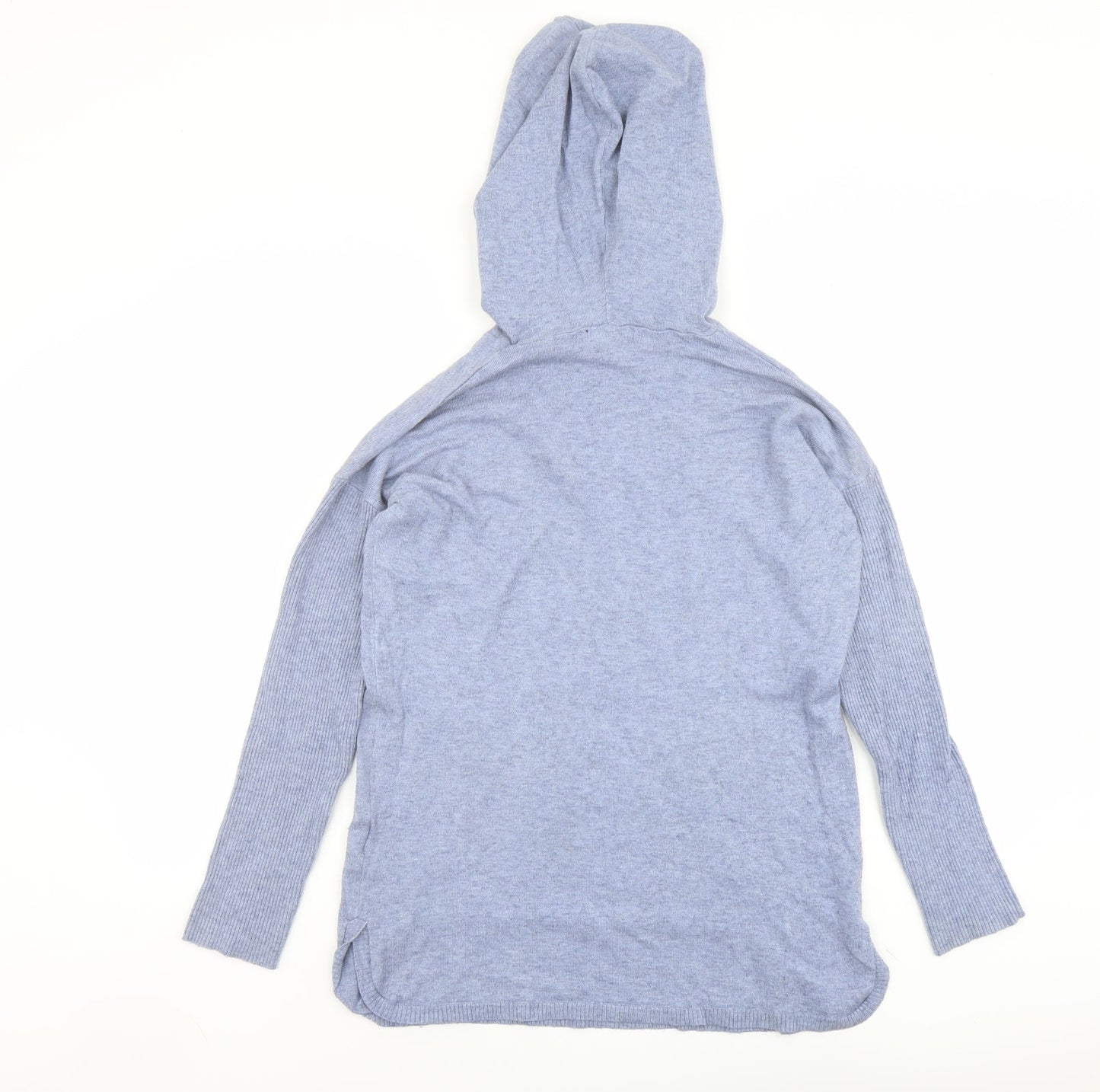 Cynus Womens Blue Round Neck Viscose Pullover Jumper Size S