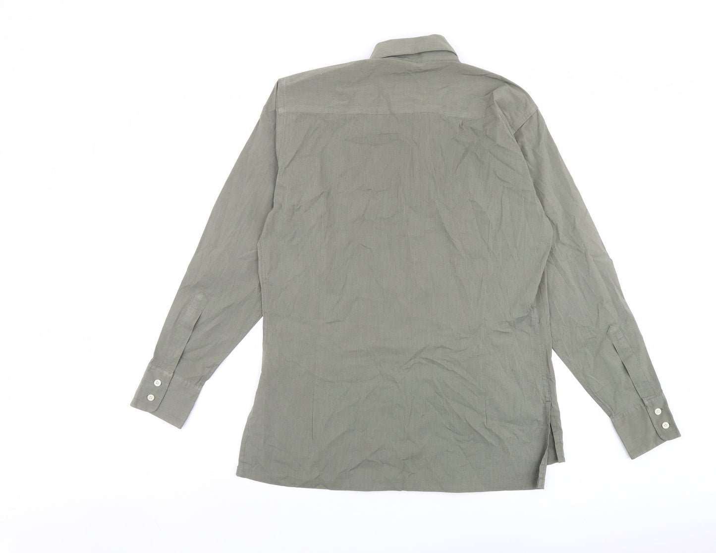 Mens UK Size S Mexx Green  Button-Up Long Sleeve Casual Shirt