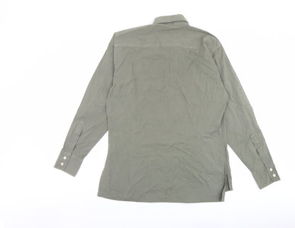 Mens UK Size S Mexx Green  Button-Up Long Sleeve Casual Shirt