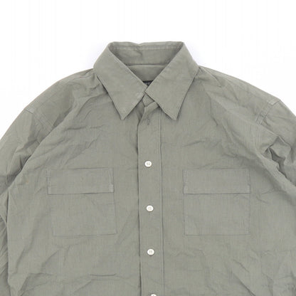 Mens UK Size S Mexx Green  Button-Up Long Sleeve Casual Shirt