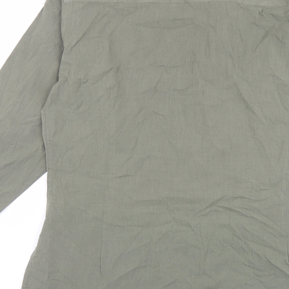Mens UK Size S Mexx Green  Button-Up Long Sleeve Casual Shirt