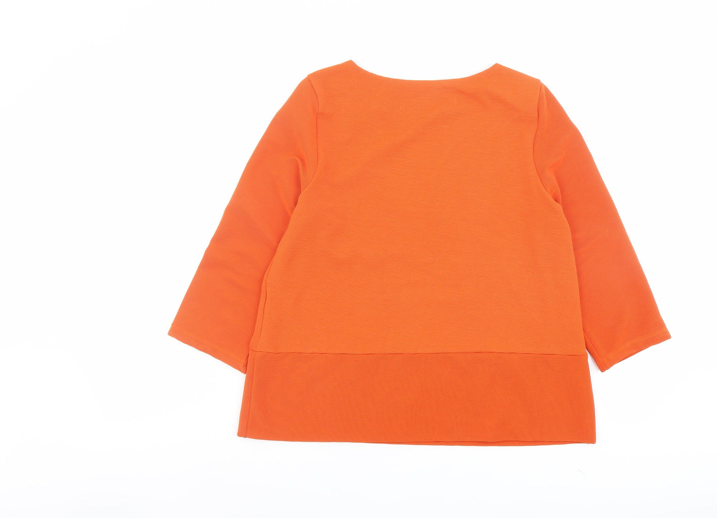Womens UK Size S Zara Orange Basic Blouse