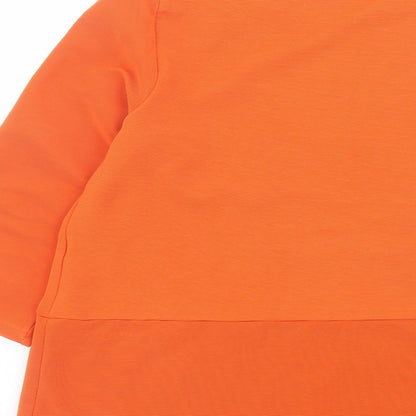 Womens UK Size S Zara Orange Basic Blouse