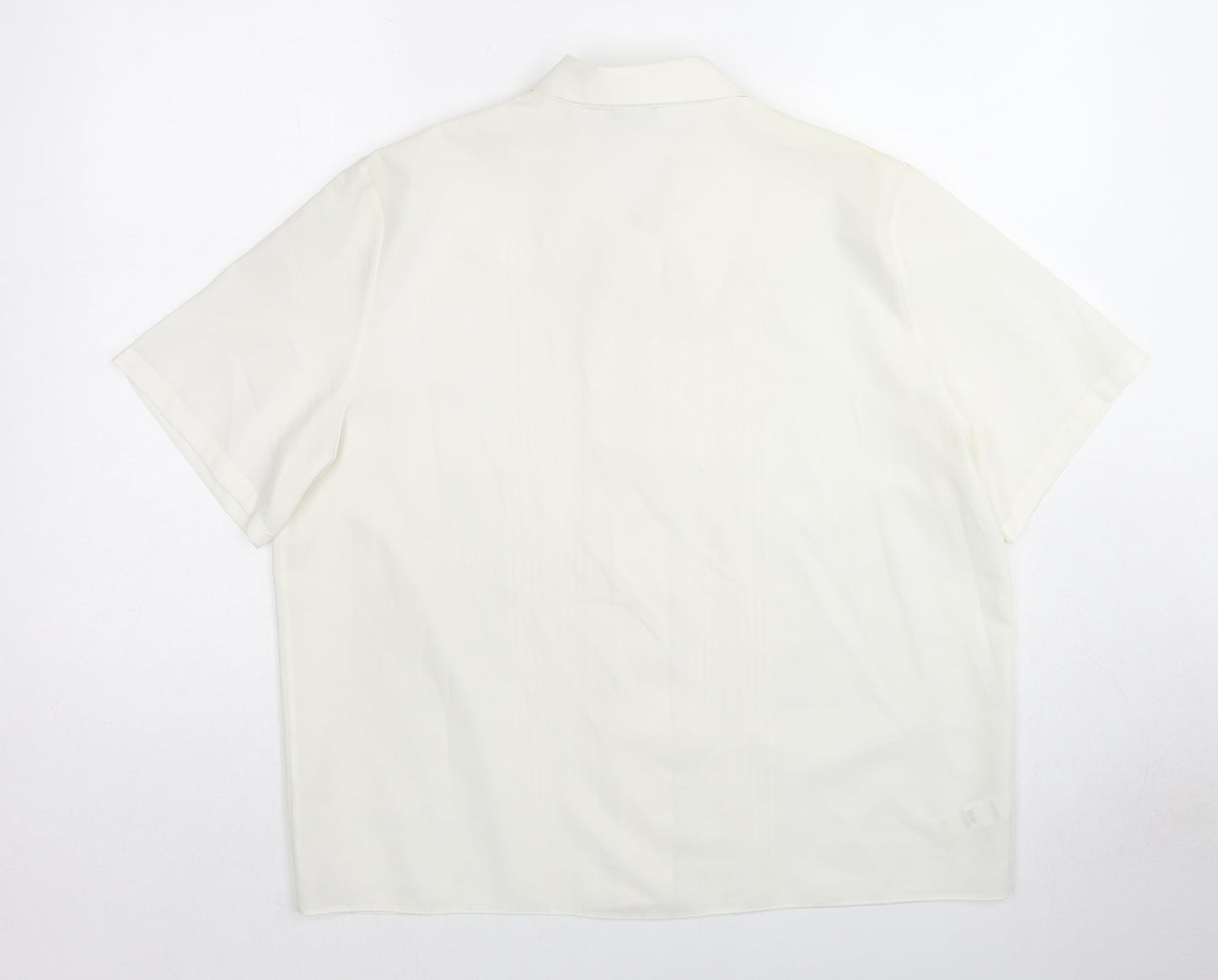 Womens UK Size 16 St Michael White Basic Button-Up