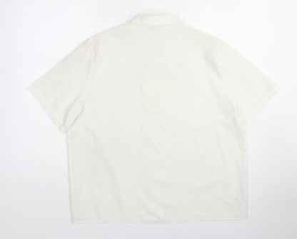 Womens UK Size 16 St Michael White Basic Button-Up