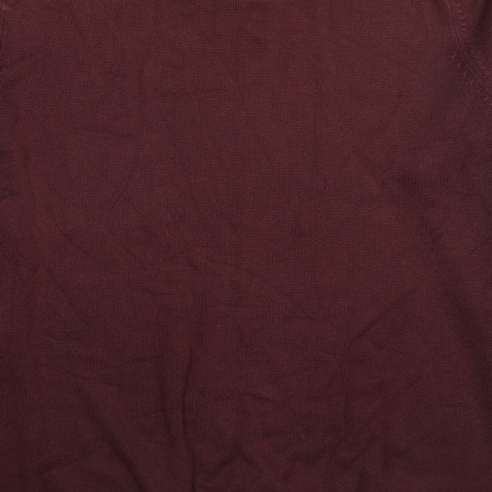 Womens UK Size L Marks and Spencer Red Pullover Jumper