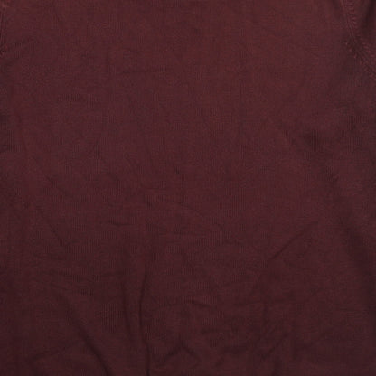 Womens UK Size L Marks and Spencer Red Pullover Jumper
